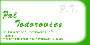 pal todorovics business card